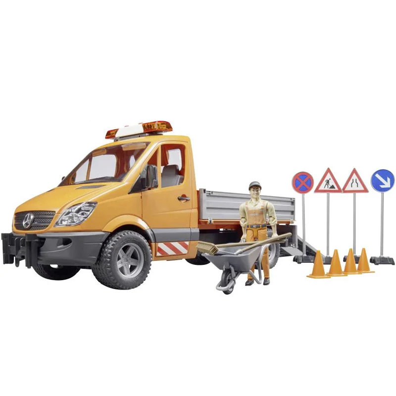 Bruder Mercedes-Benz Sprinter park og vej varebil med tilbehør