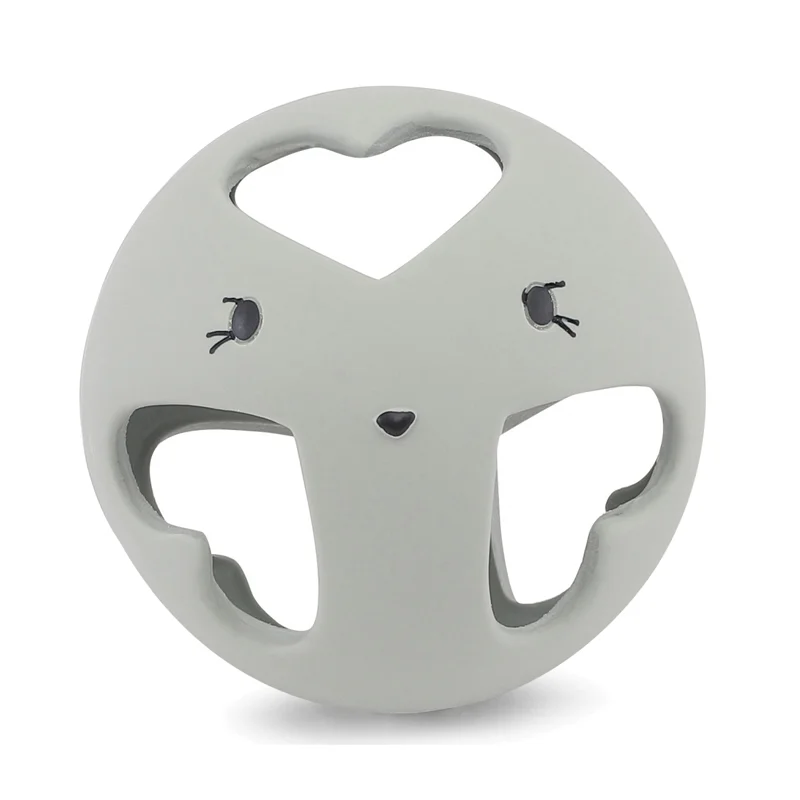 Konges Sløjd bold i naturgummi, storm grey