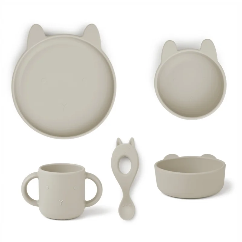 Liewood silicone spisesæt, Rabbit sandy