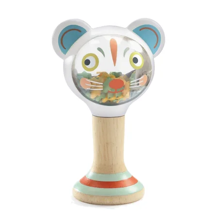 Djeco Handrassel aus Holz, Babymaraki