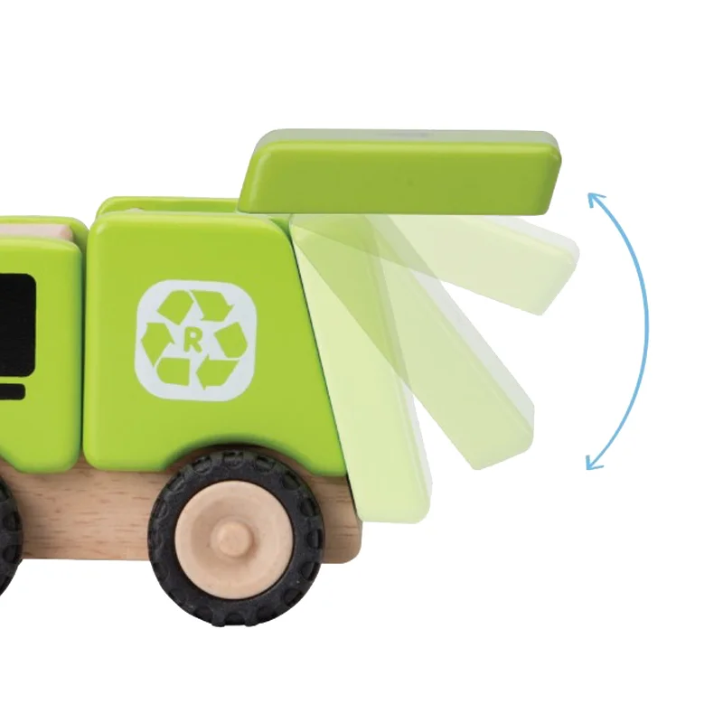 Wonderworld træbil, skraldebil
