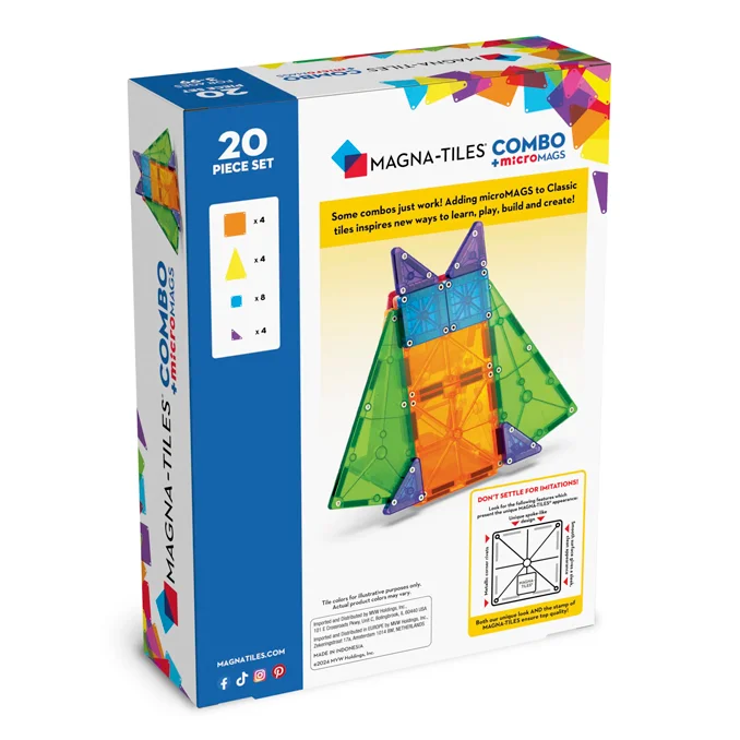 Magna-Tiles microMAGS Kombi 20 stk