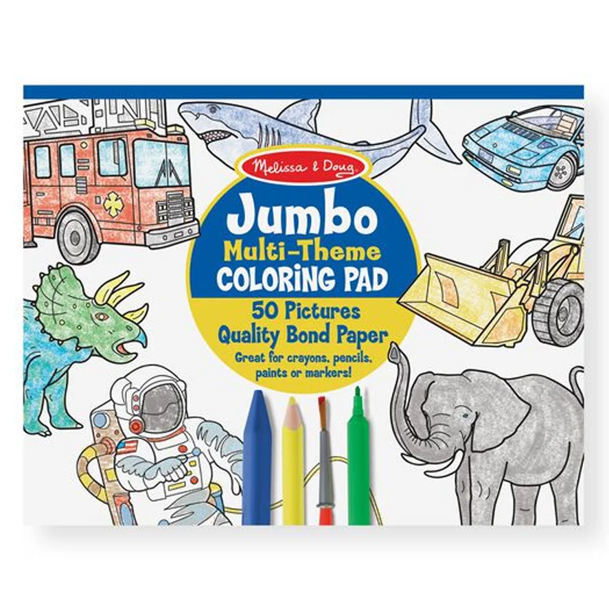 Melissa and Doug jumbo malebog, blå