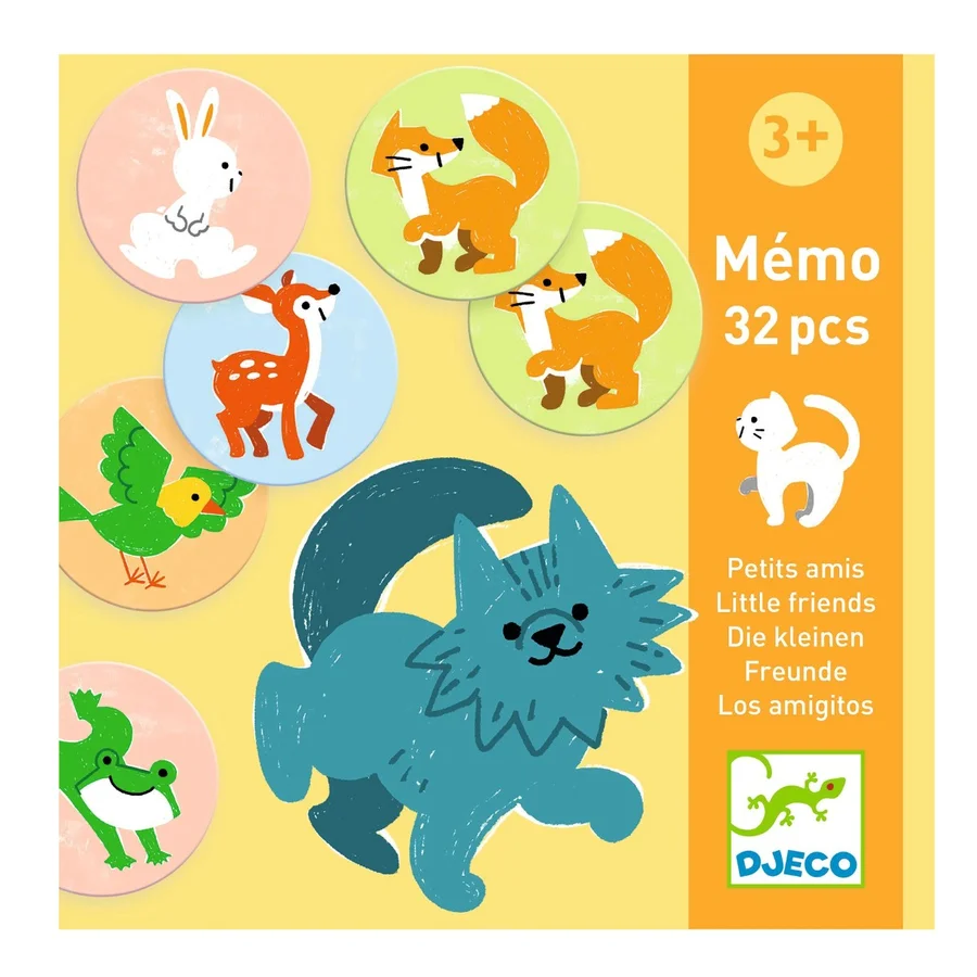 Djeco Memo spil, Små venner