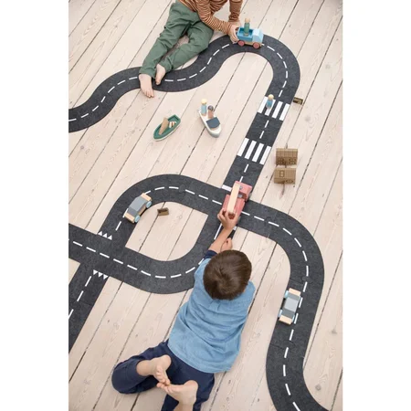 Sebra vejkryds i kraftig filt