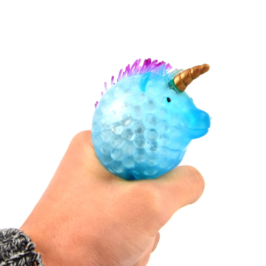 Lysende squeeze enhjørning med kugler