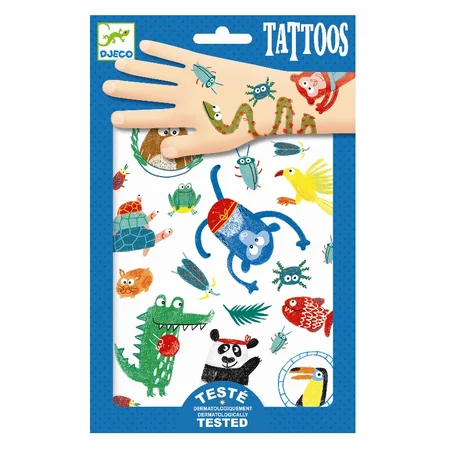 Djeco Tattoos, Wilde Tiere