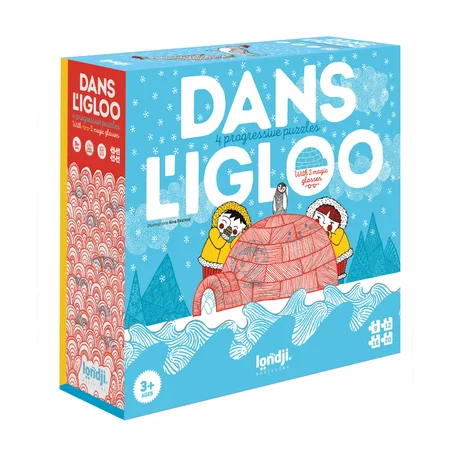 LONDJI Puzzle m.magischer Lupe "Dans l´igloo"