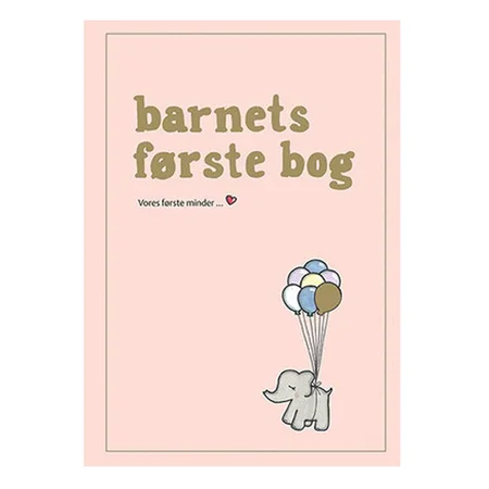 Barnets første bog af Simone Thorup Eriksen, rosa