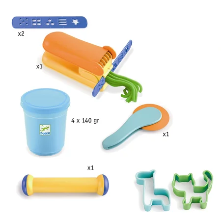 Djeco Modellervoks og Forme, Pastel