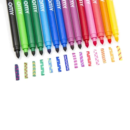 OMY tuscher med tyk og tynd spids, 16 stk trylle