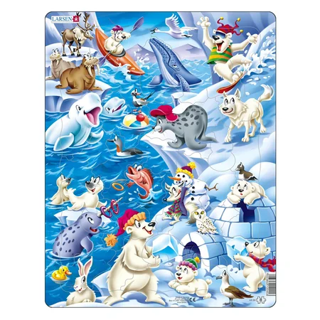 Larsen Puslespil, Sjov på Nordpolen - 36 brikker