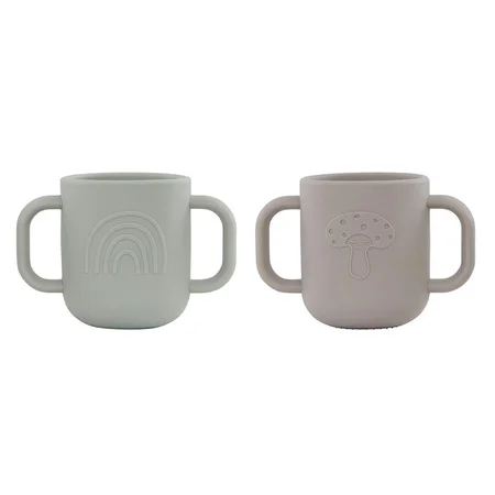 OYOY 2-pak kopper m.hank, clay/pale mint