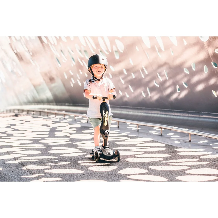 Scoot and Ride 2-i-1 løbehjul, Highway Kick 1 - sort/guld