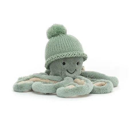 Jellycat Ocean Odyssey Cozi Blæksprutte, 23 cm
