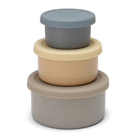 Konges Sløjd 3 opbevaringsbokse, blå