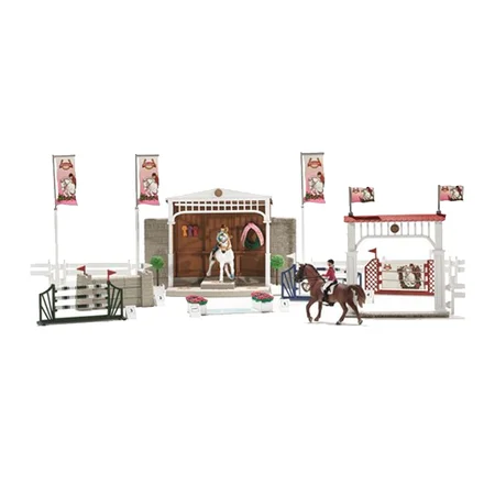 Schleich stor ridekonkurrence bane inkl heste