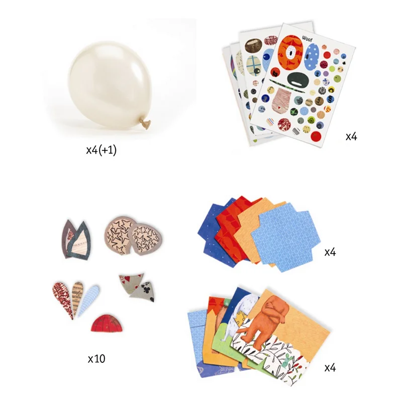 Djeco DIY æske, Ballonpynt - dyr