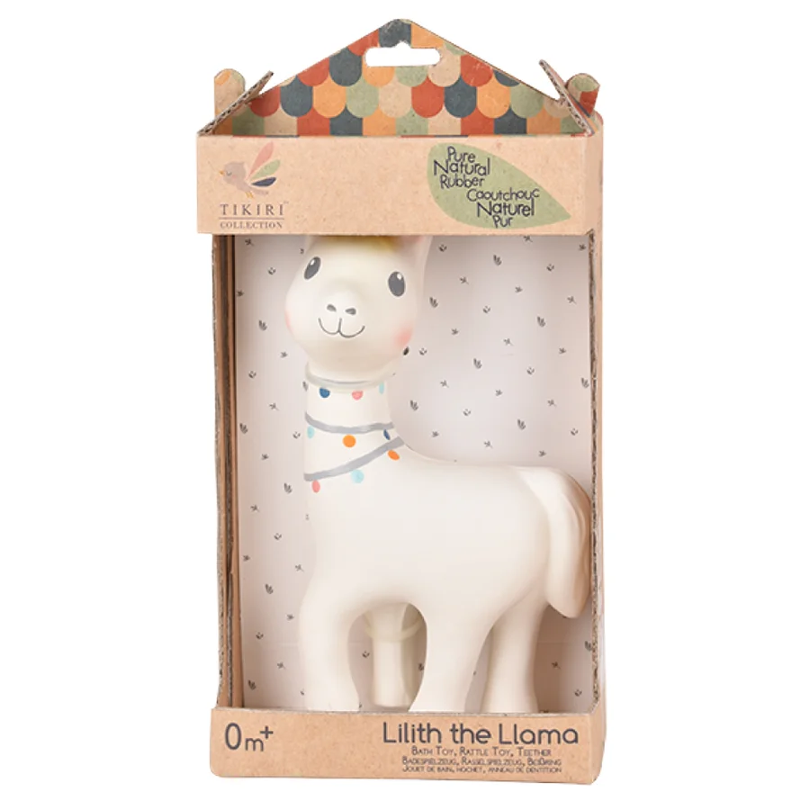 Tikiri naturgummi Lama m.bjældelyd