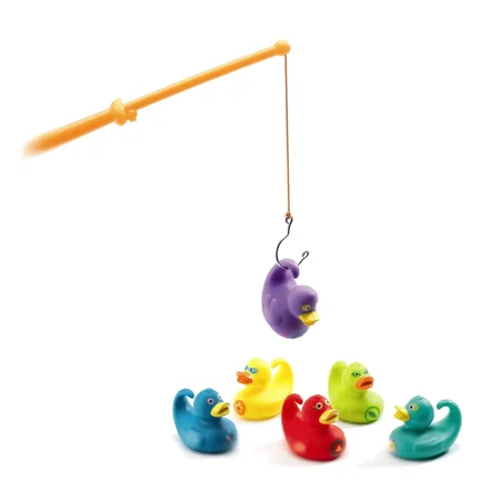 Djeco fiskespil med badeænder, små