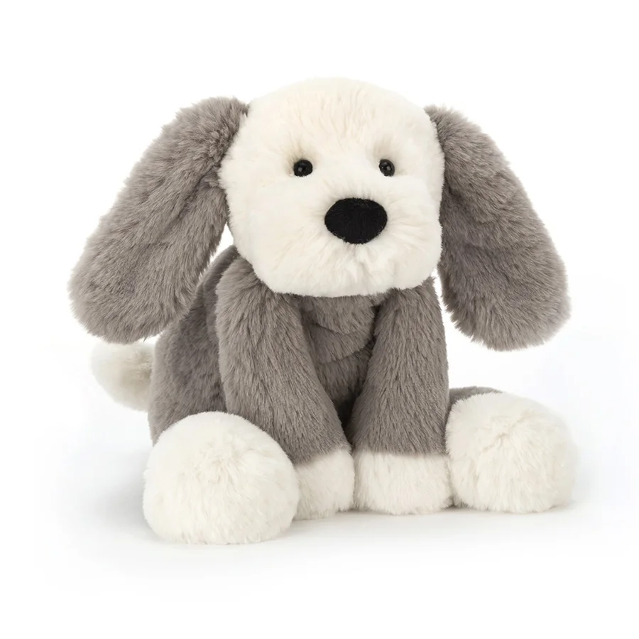 Jellycat bamse, Smudge Hund - 34 cm