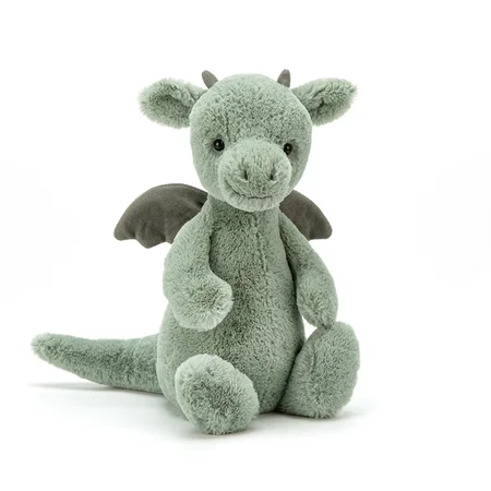 Jellycat bamse, Bashful Drage - 31 cm
