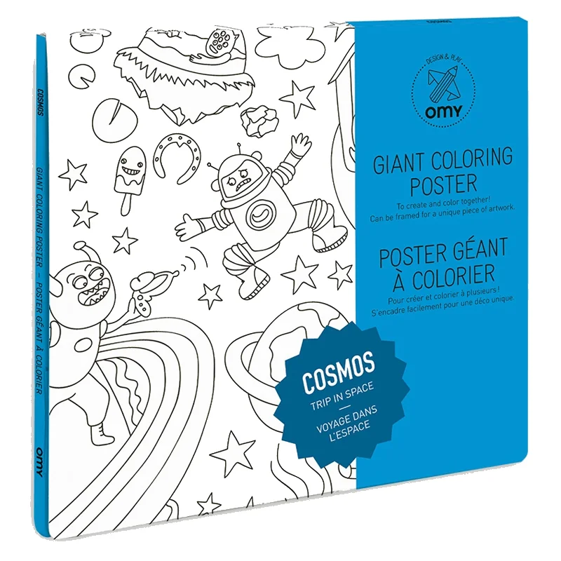 OMY plakat til farvelægning, Cosmos