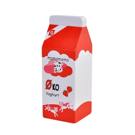 MaMaMeMo legemad i træ, øko jordbær youghurt