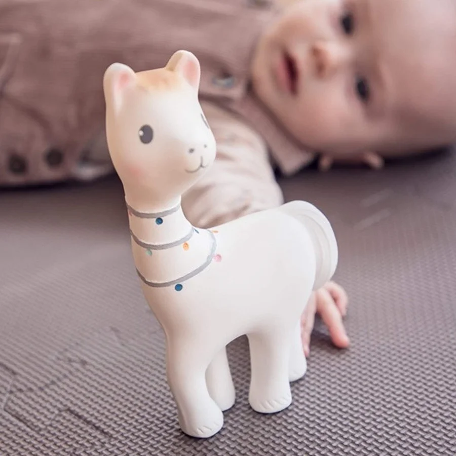 Tikiri naturgummi Lama m.bjældelyd