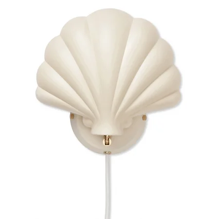 Konges Sløjd musling metal væglampe, rose