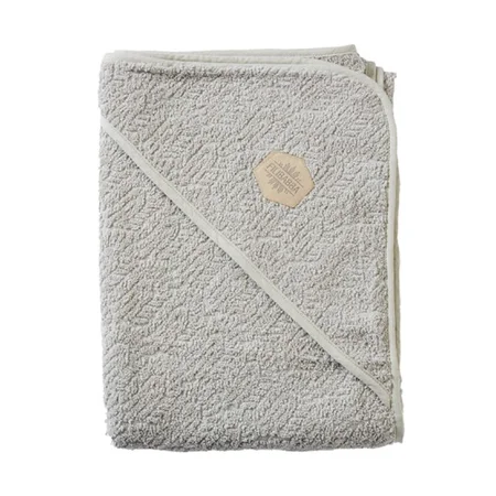 FILIBABBA stort badehåndklæde med hætte, Indian varm grå