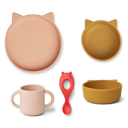 Liewood silikone spisesæt, Cat rose 