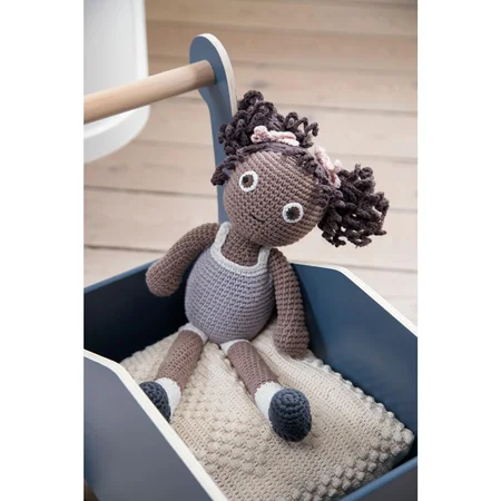 Sebra hæklet dukke, Poppy