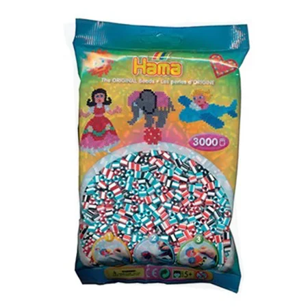 HAMA perler 3000 stk stribede, basic mix