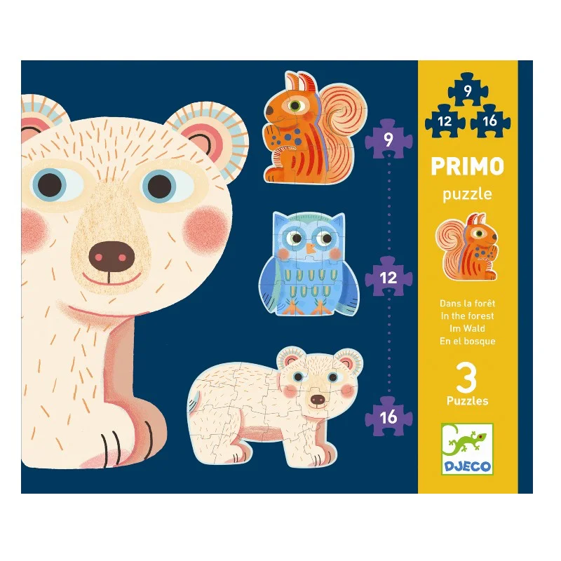 Djeco Puzzle, Waldtiere