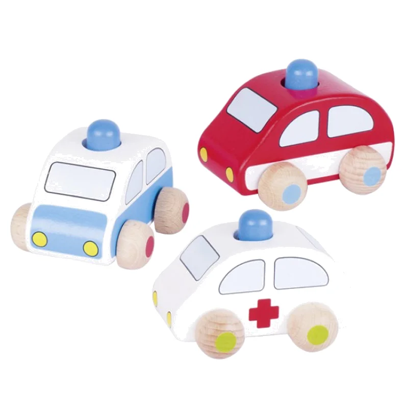 Træbil med lyd, udrykningskøretøjer