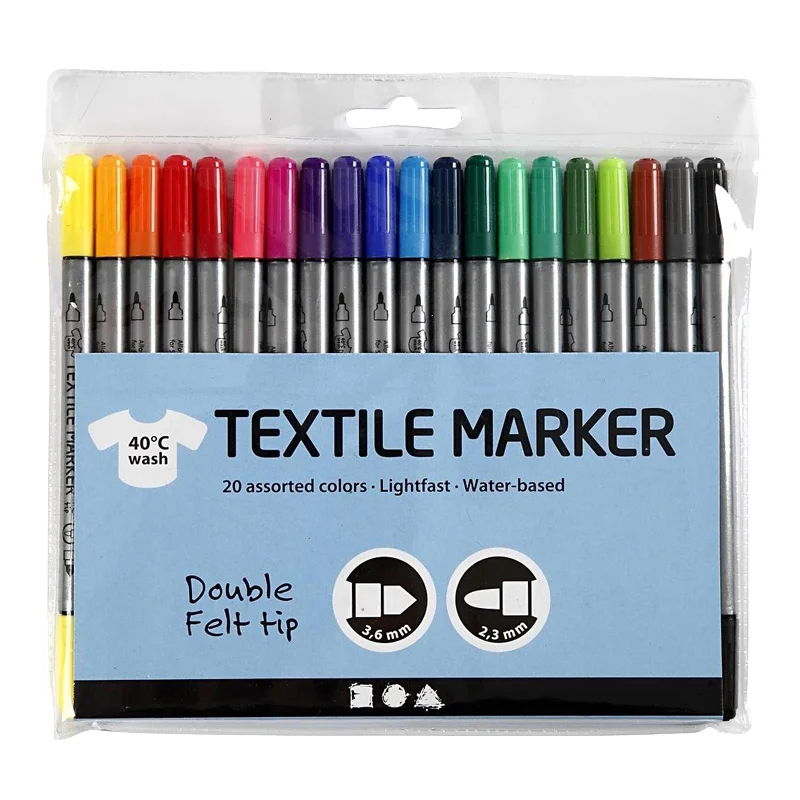 CC Hobby tekstiltusser, 20 stk