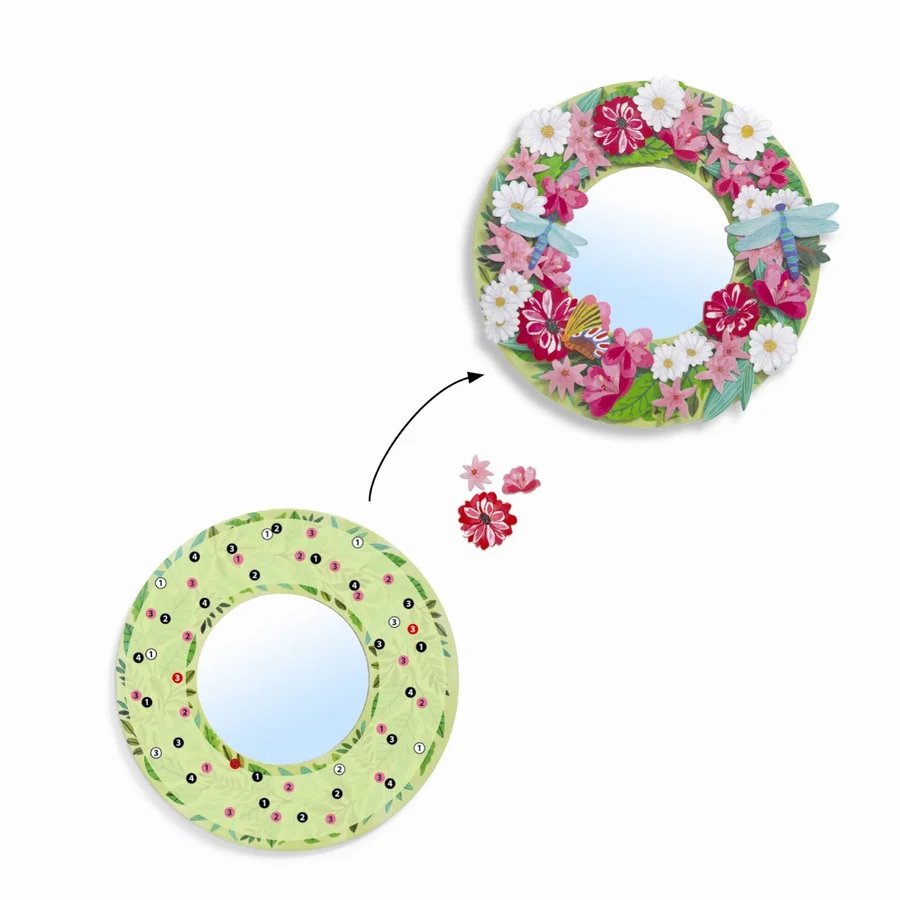Djeco DIY æske, spejle med blomster