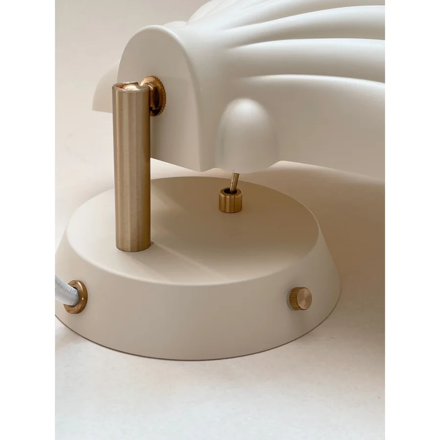 Konges Sløjd musling metal væglampe, rose