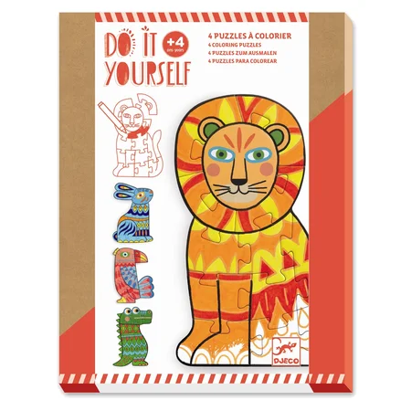 Djeco DIY æske, mal et puslespil