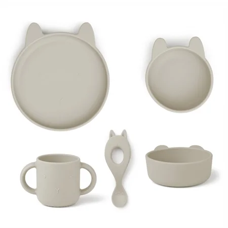 Liewood silicone spisesæt, Rabbit sandy