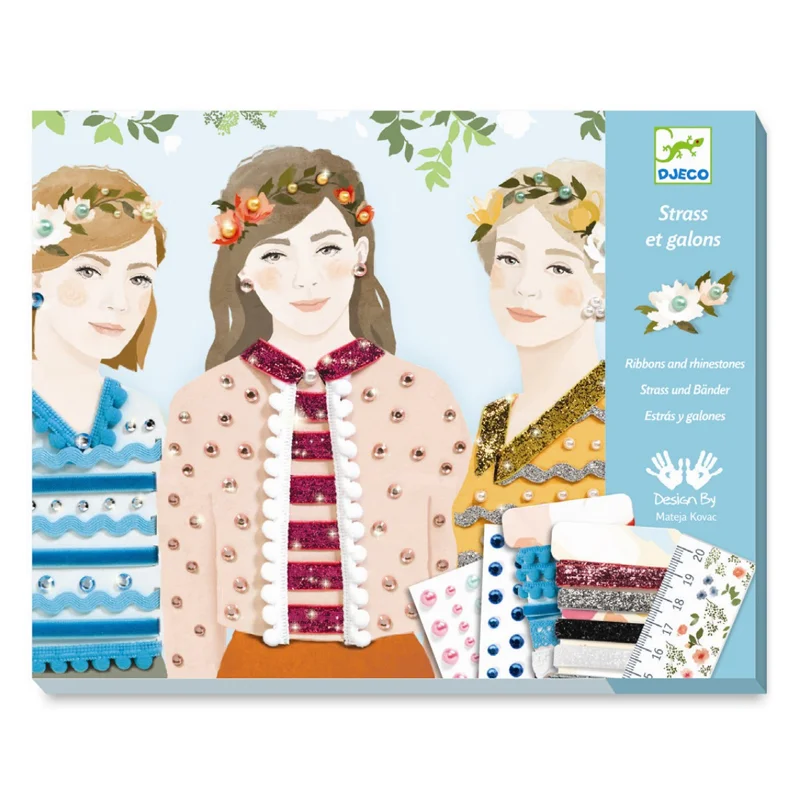 Djeco kreativ æske, kreativ papir - årstidernes piger