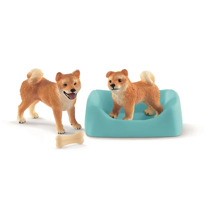 Schleich dyr, Shiba Inu mor og hvalp