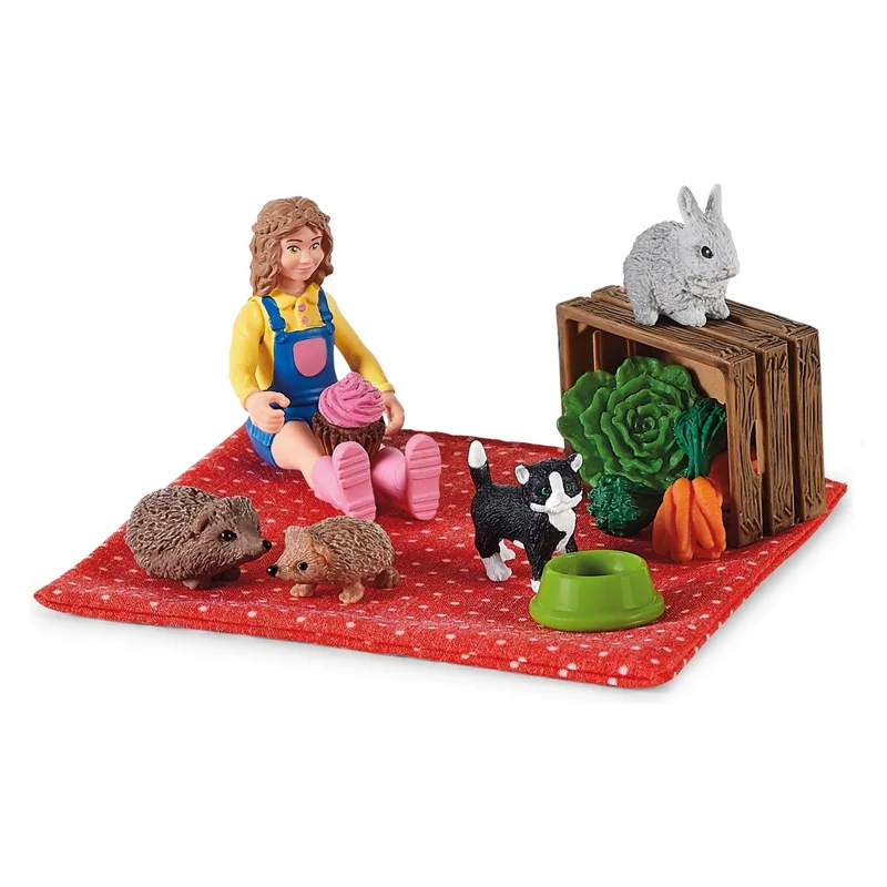 Schleich picnic med kæledyrene