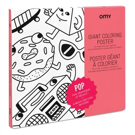 OMY plakat til farvelægning, Pop