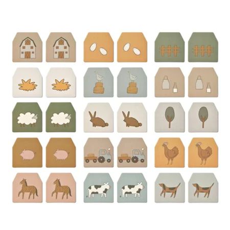 Liewood Wallis memory Huskespil, farm/sandy