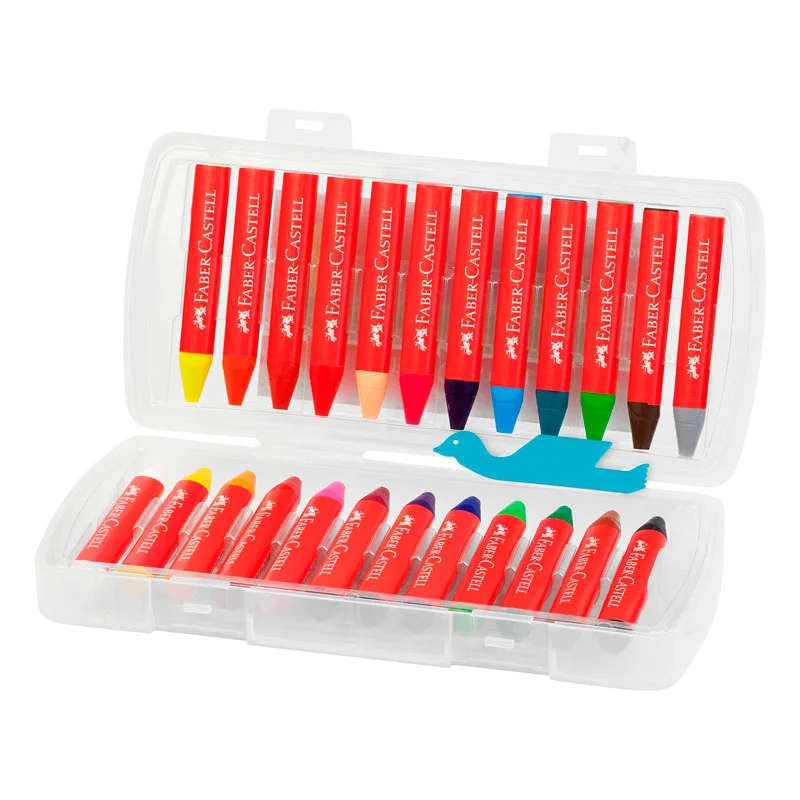Faber-Castell voks farver, 24 stk