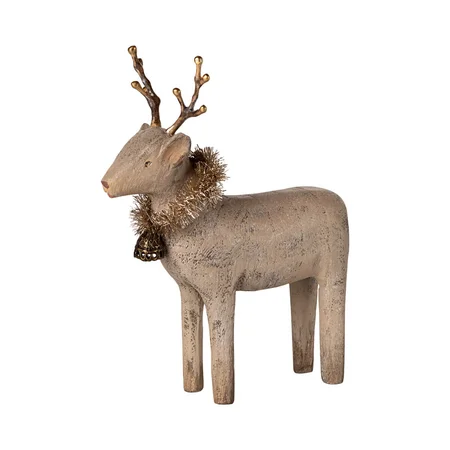 Maileg Holz-Rentier, klein - Nature
