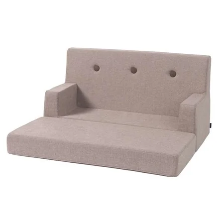 KK Kindersofa soft, zartrosa mit dunkelrosa Knöpfen, byKlipKlap