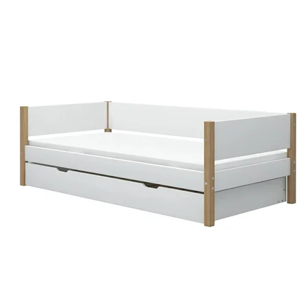 FLEXA Nor Daybed med udtræksfunktion, hvid/eg